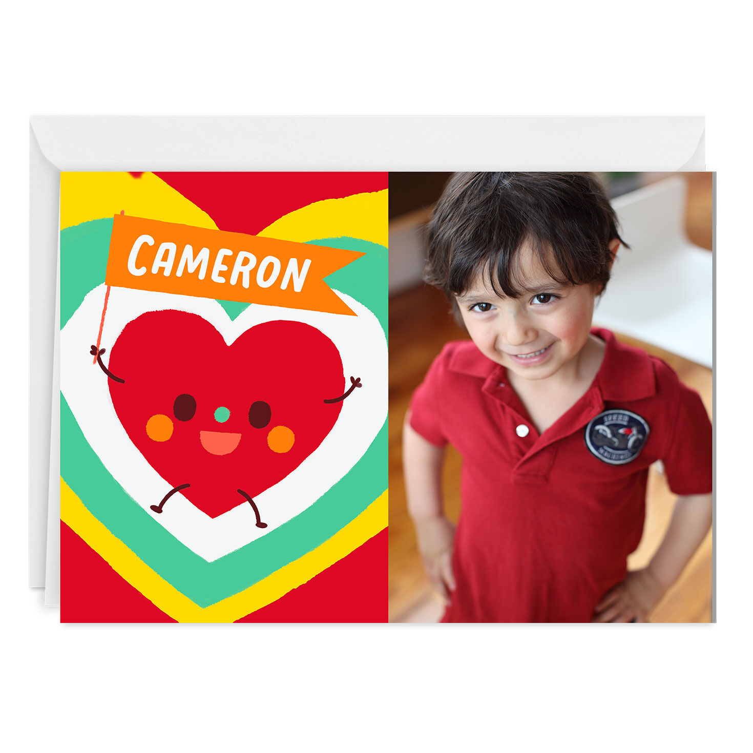 Happy Heart Custom Love Card