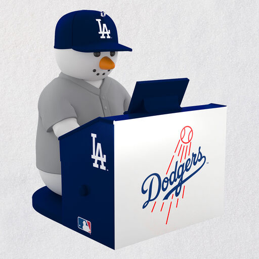 MLB Los Angeles Dodgers™ Snowman at Organ Musical Ornament, 