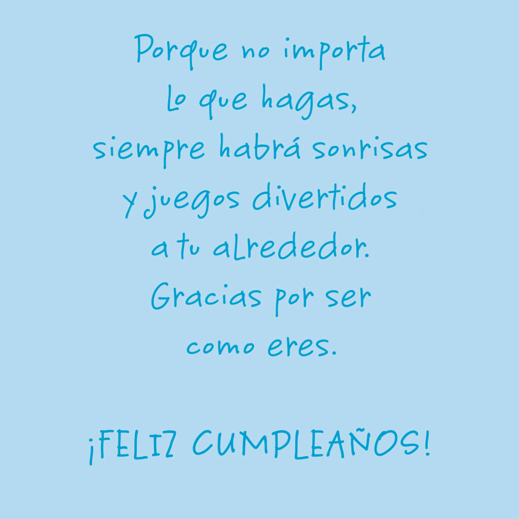 Elephants And Balloons Spanish Language Grandpa Birthday Card