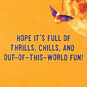 Cat on Light-Up Rocket Funny Musical Halloween Card, , large image number 2