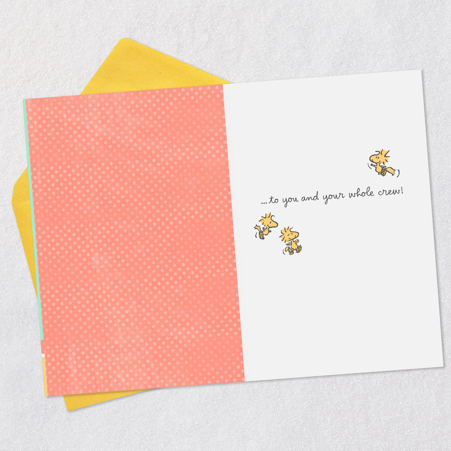 Peanuts&reg; Snoopy Easter Bunny and Woodstock Easter Card for All, , large image number 3