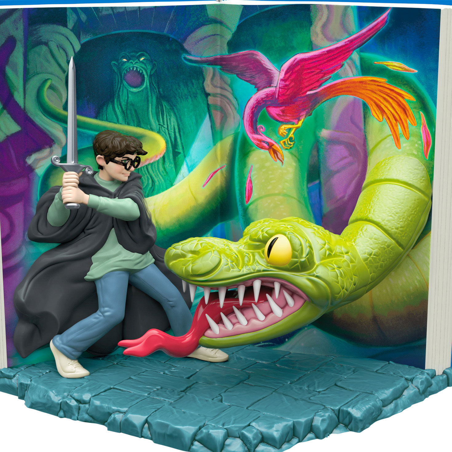 Harry Potter Fighting Snake Keepsake Ornament upclose view image number 5