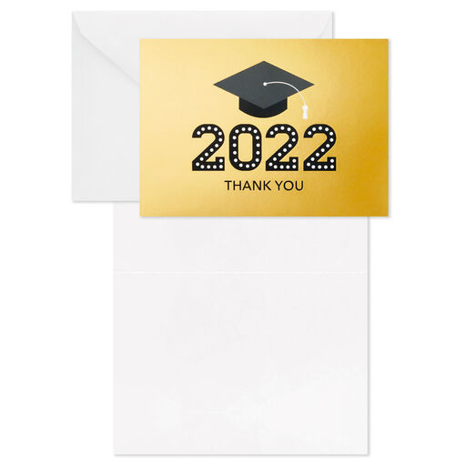 2022 Grad Cap Blank Graduation Thank-You Notes, Pack of 40, 