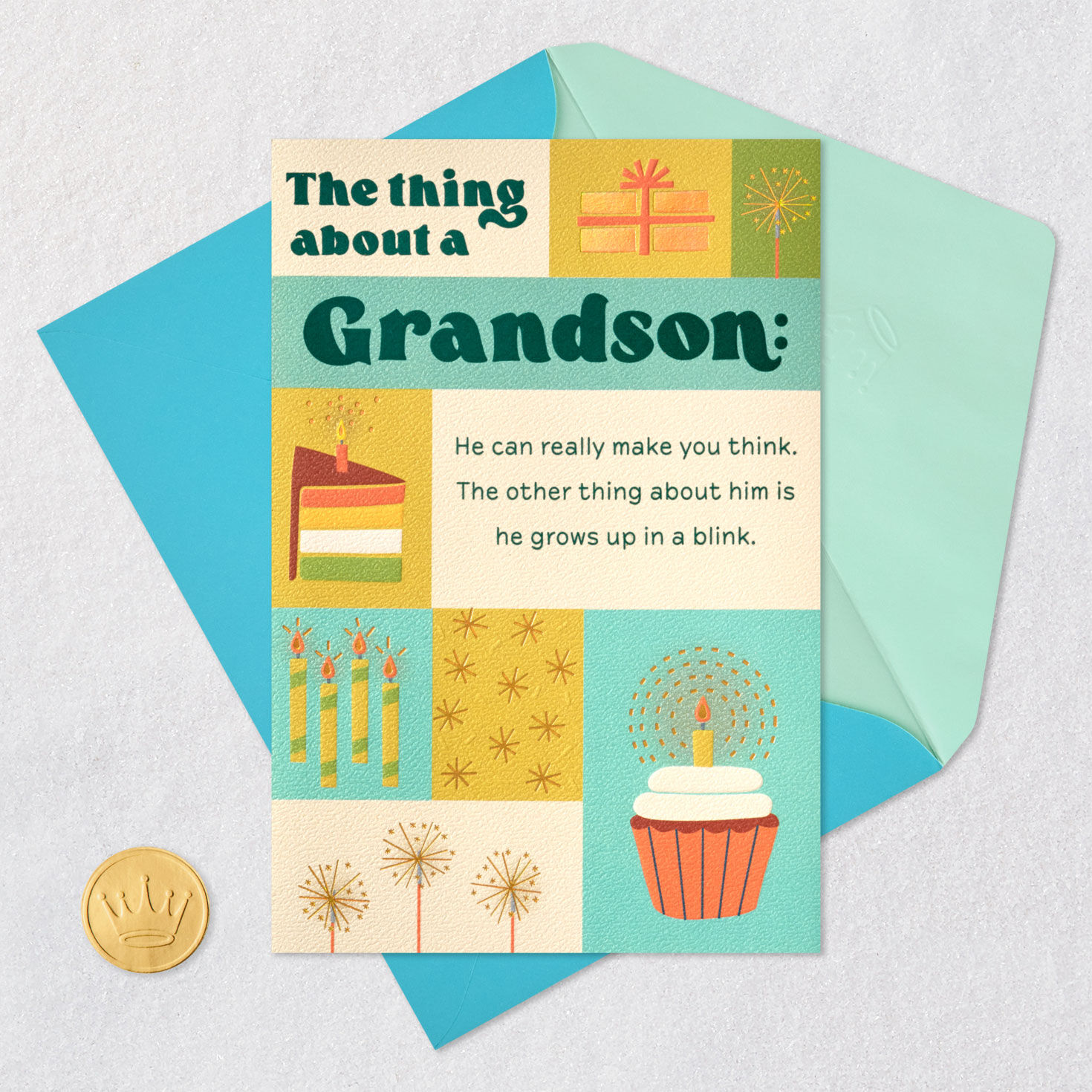Glad To Have You, Grandson Birthday Card, , large image number 6