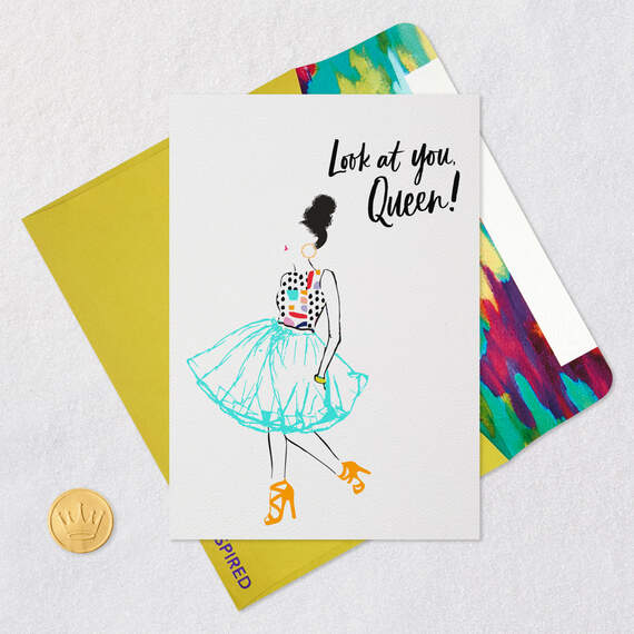 Look at You Queen! Birthday Card, , large image number 5