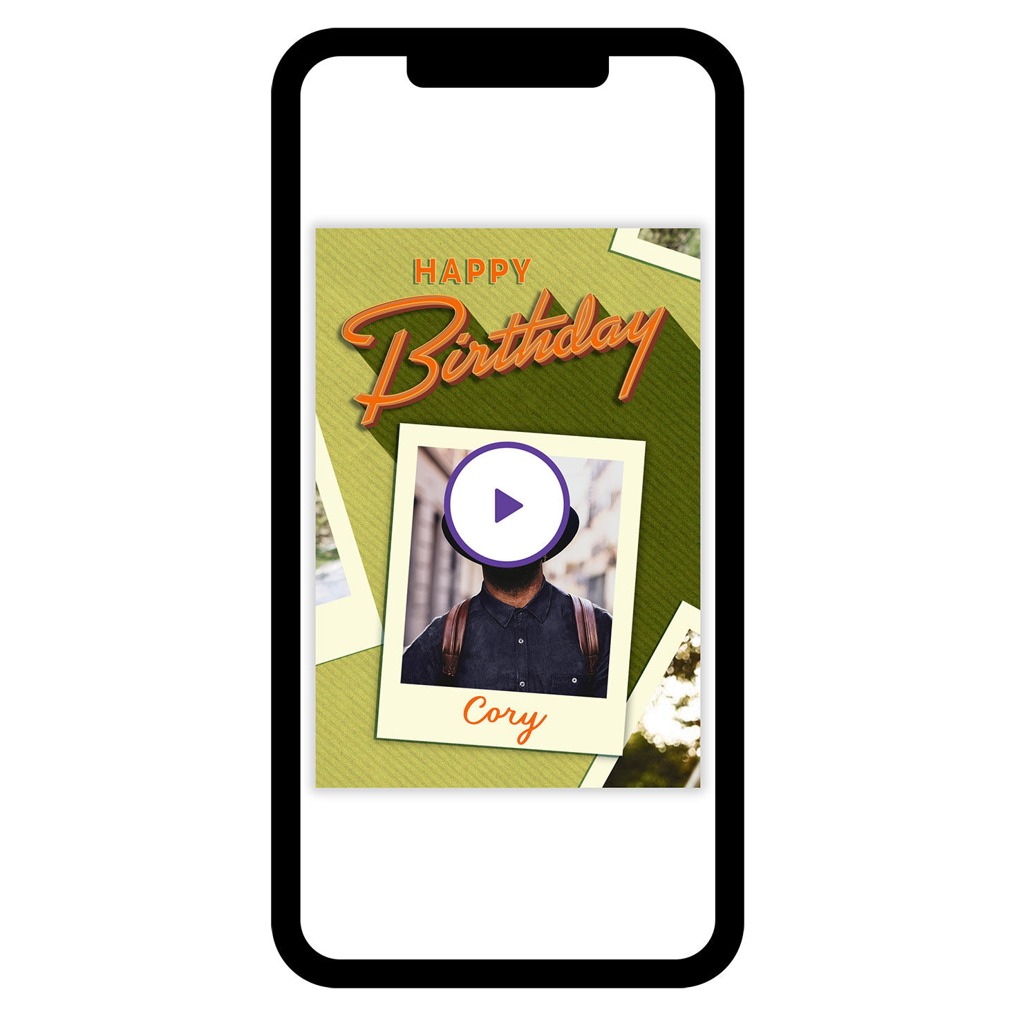 Retro Lettering Birthday eCard