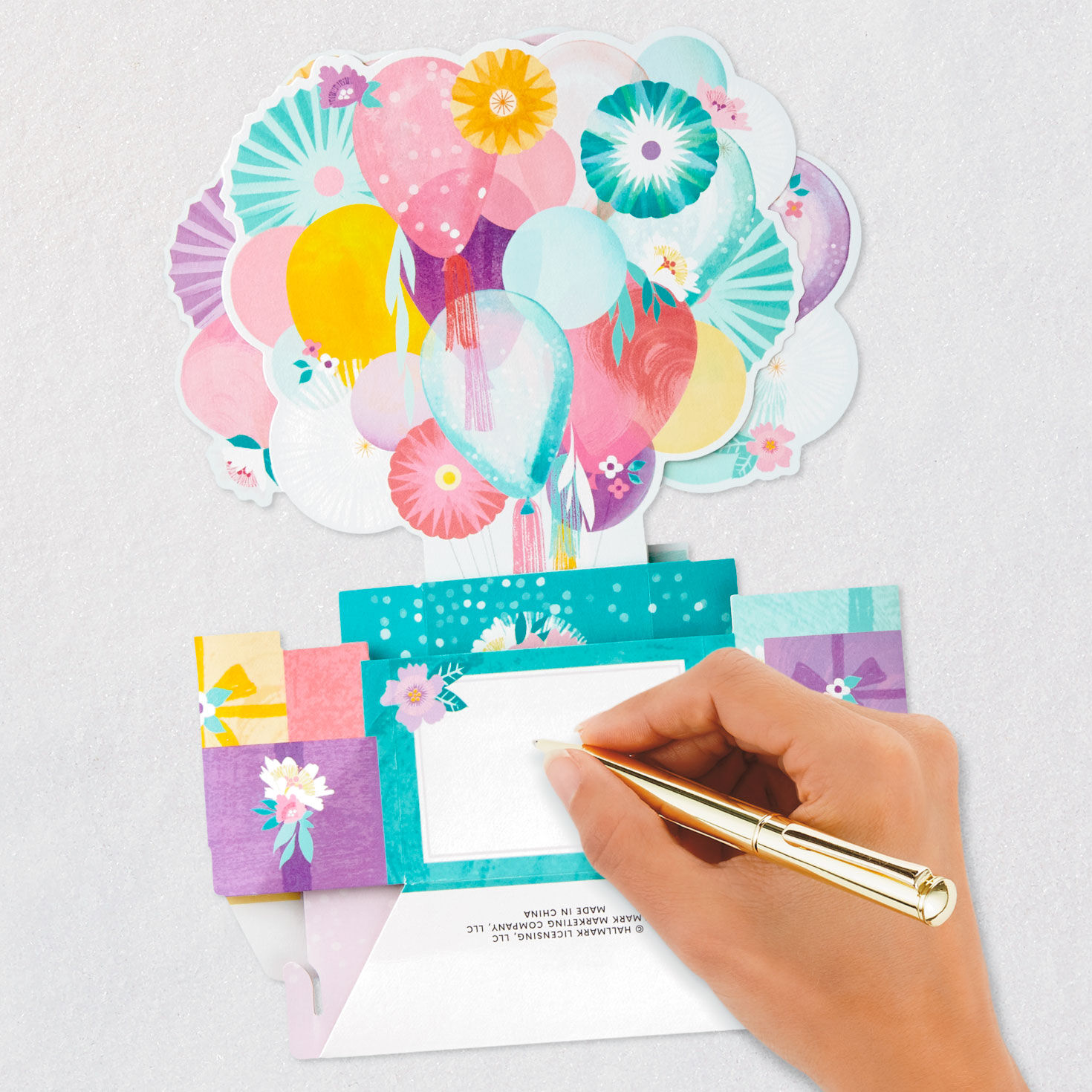 Balloons and Presents 3D Pop-Up Birthday Card, , large image number 5