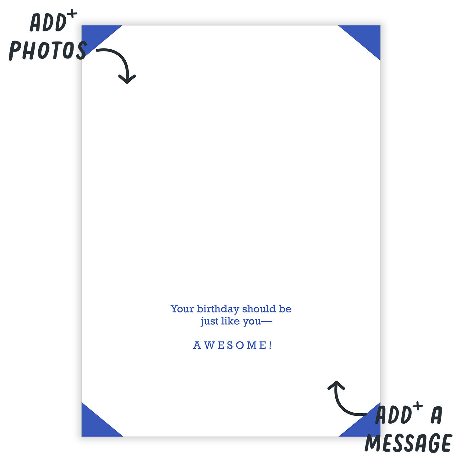 Blue Birthday Boy Personalized Card  image number 3