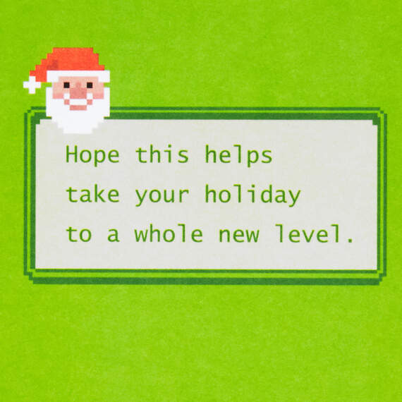Level Up Video Game Money Holder Christmas Card, , large image number 2