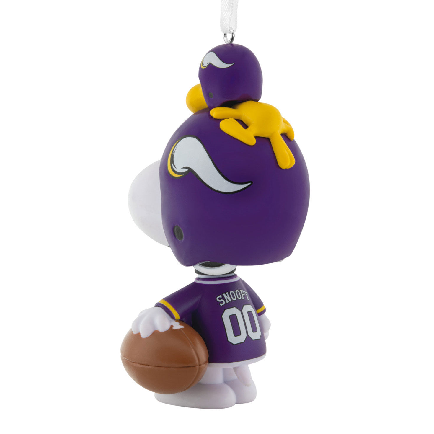 Snoopy Minnesota Vikings Christmas Ornament back image number 6