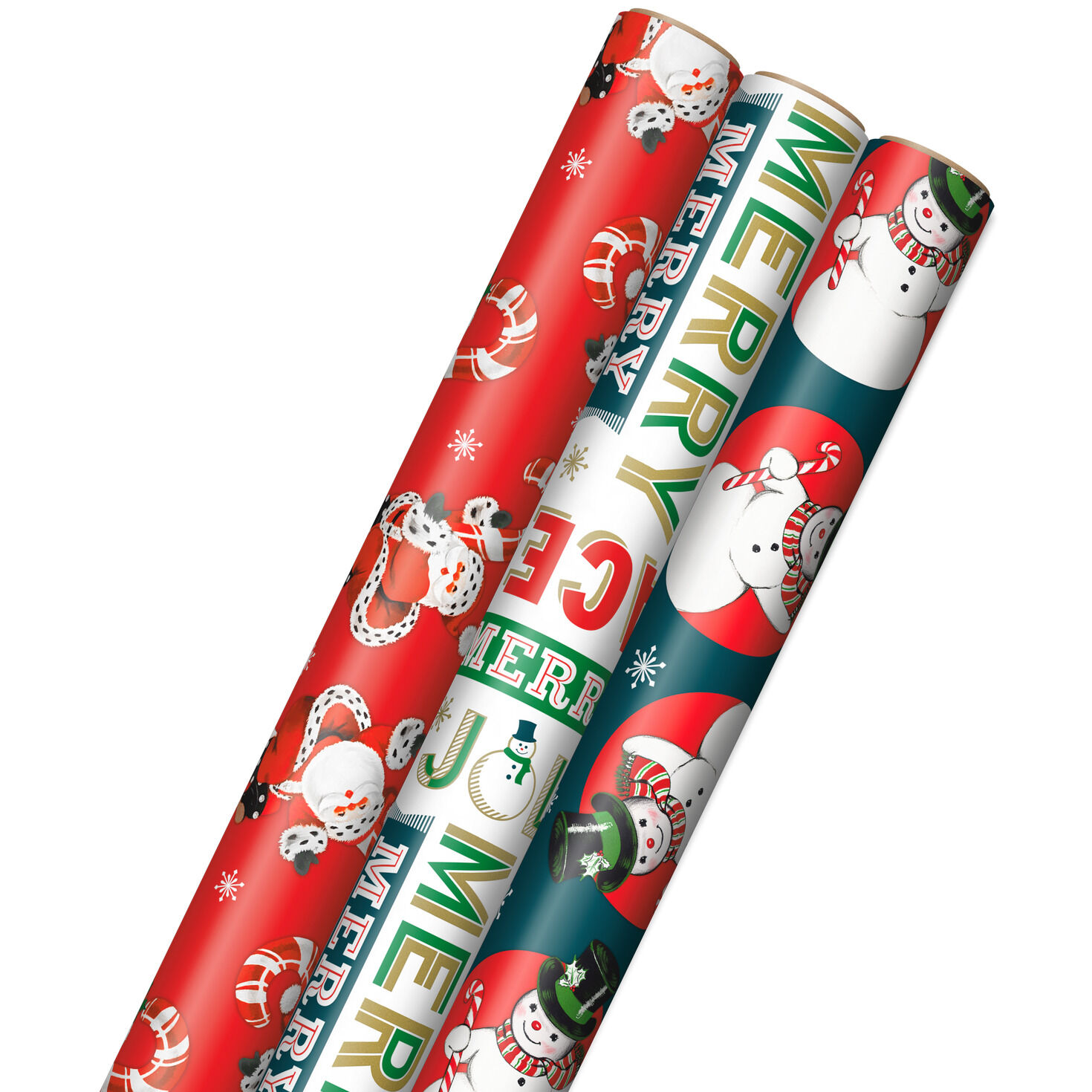 Vintage Christmas Gift Wrapping Paper Rolls Christmas Wrapping