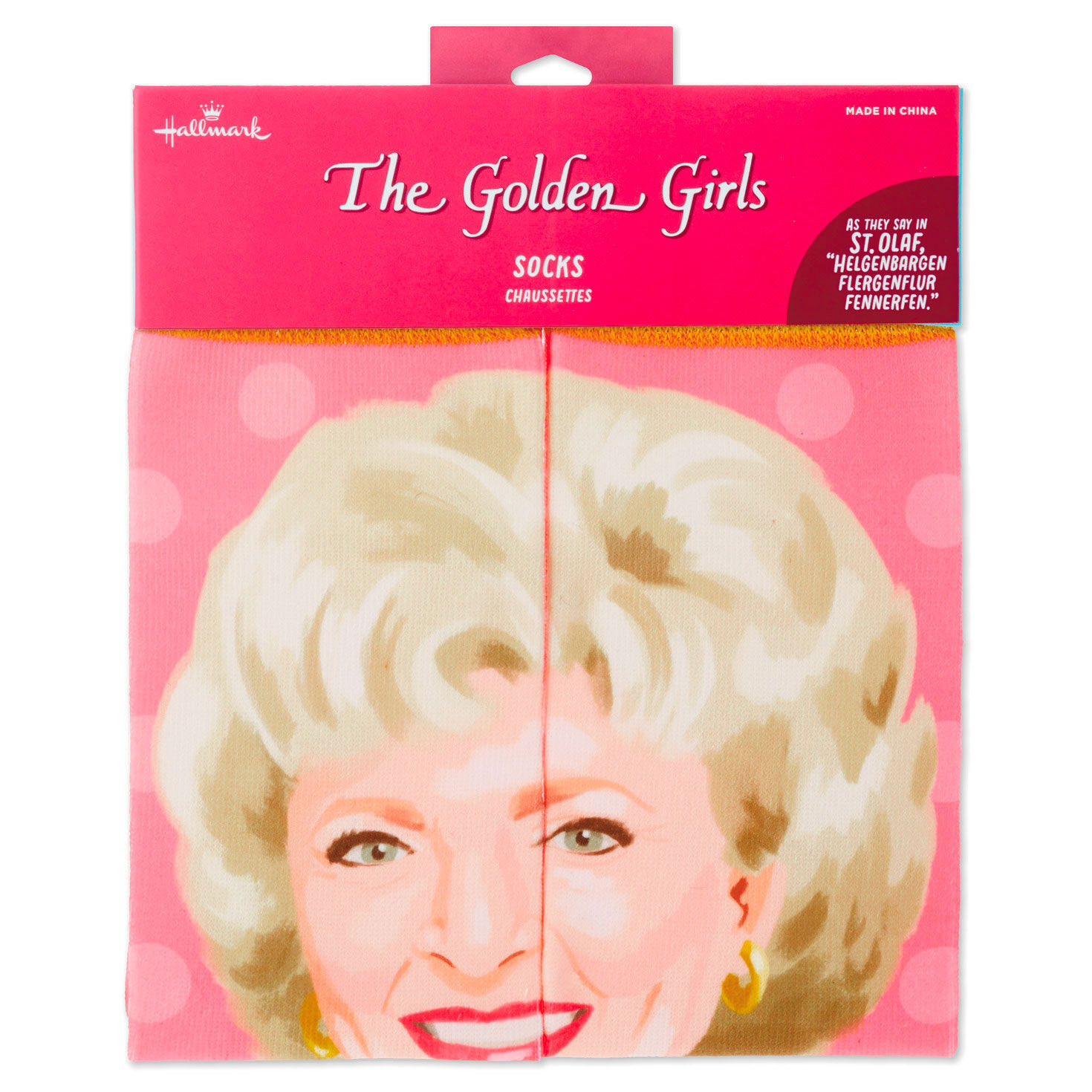 Golden Girls Rose Funny Novelty Crew Socks  image number 4