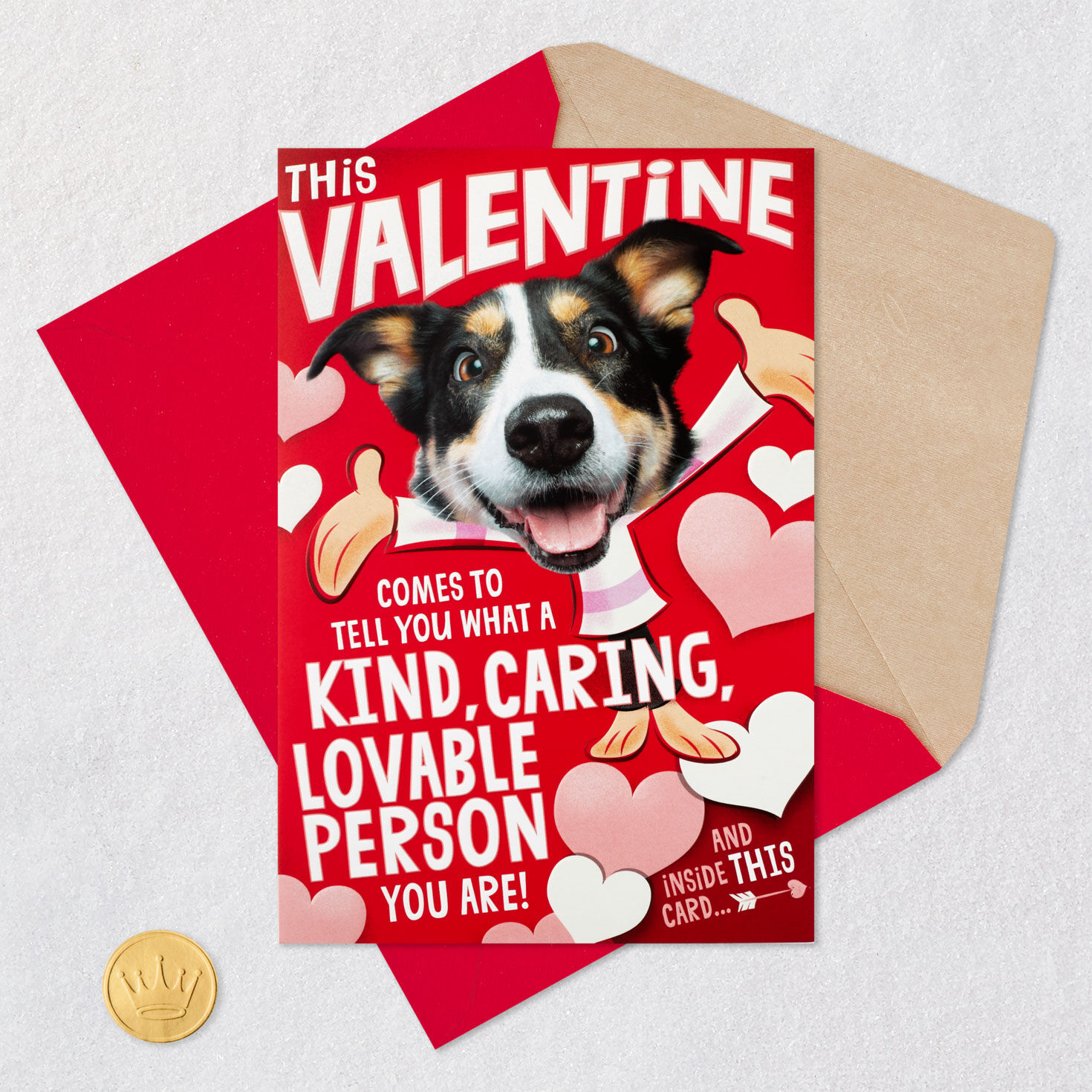 Hugging Dog Musical Pop-Up Valentine's Day Card With Mini Cards for only USD 8.99 | Hallmark