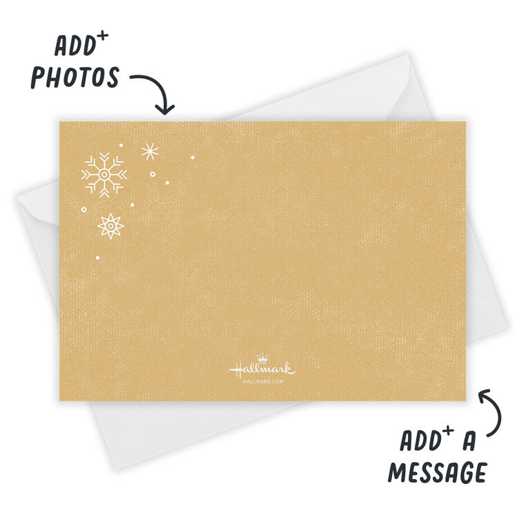 Season of Sparkle Snowflakes Flat Holiday Photo Card, , large image number 2