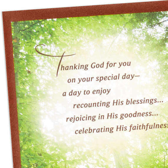 Celebrate All That God Has Given You Religious Birthday Card, , large image number 5
