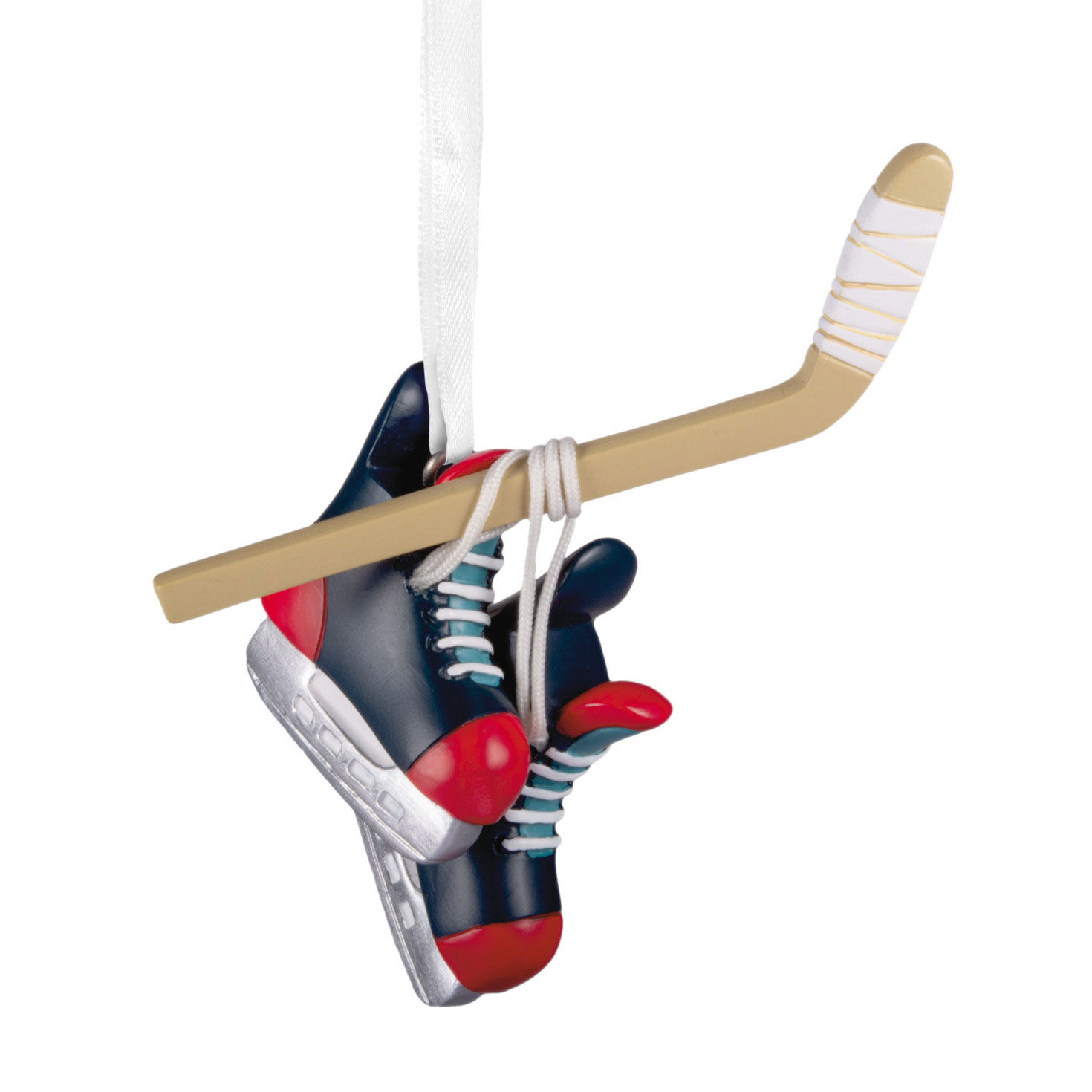 Hockey Skates and Stick Hallmark Ornament
