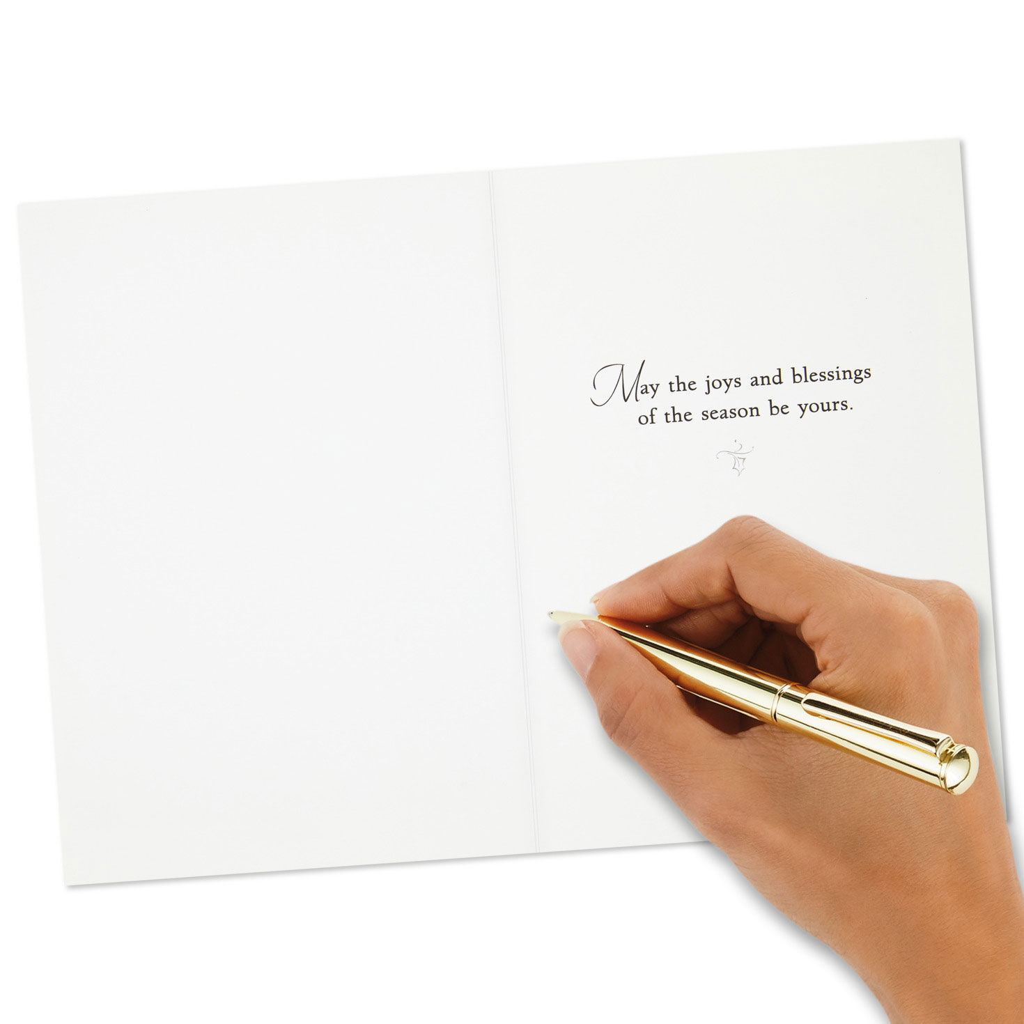 Church in Snow Boxed Christmas Cards Bulk Pack Signing card image number 6