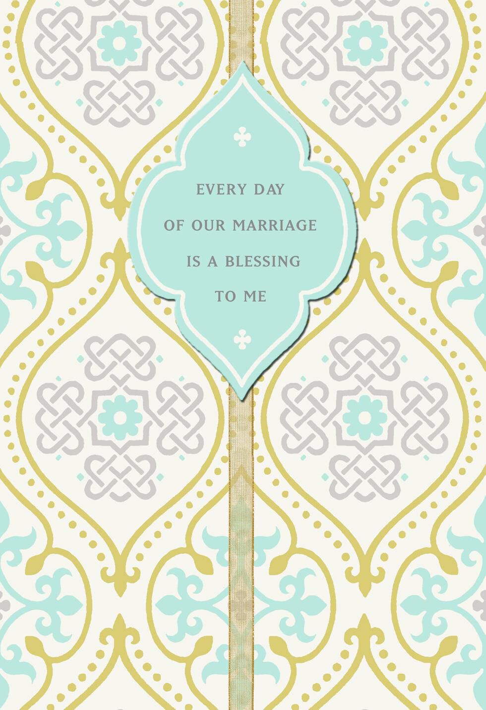 Our Marriage is a Blessing Anniversary Card For Wife