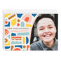Personalized Colorful Shapes Photo Card, , large image number 1