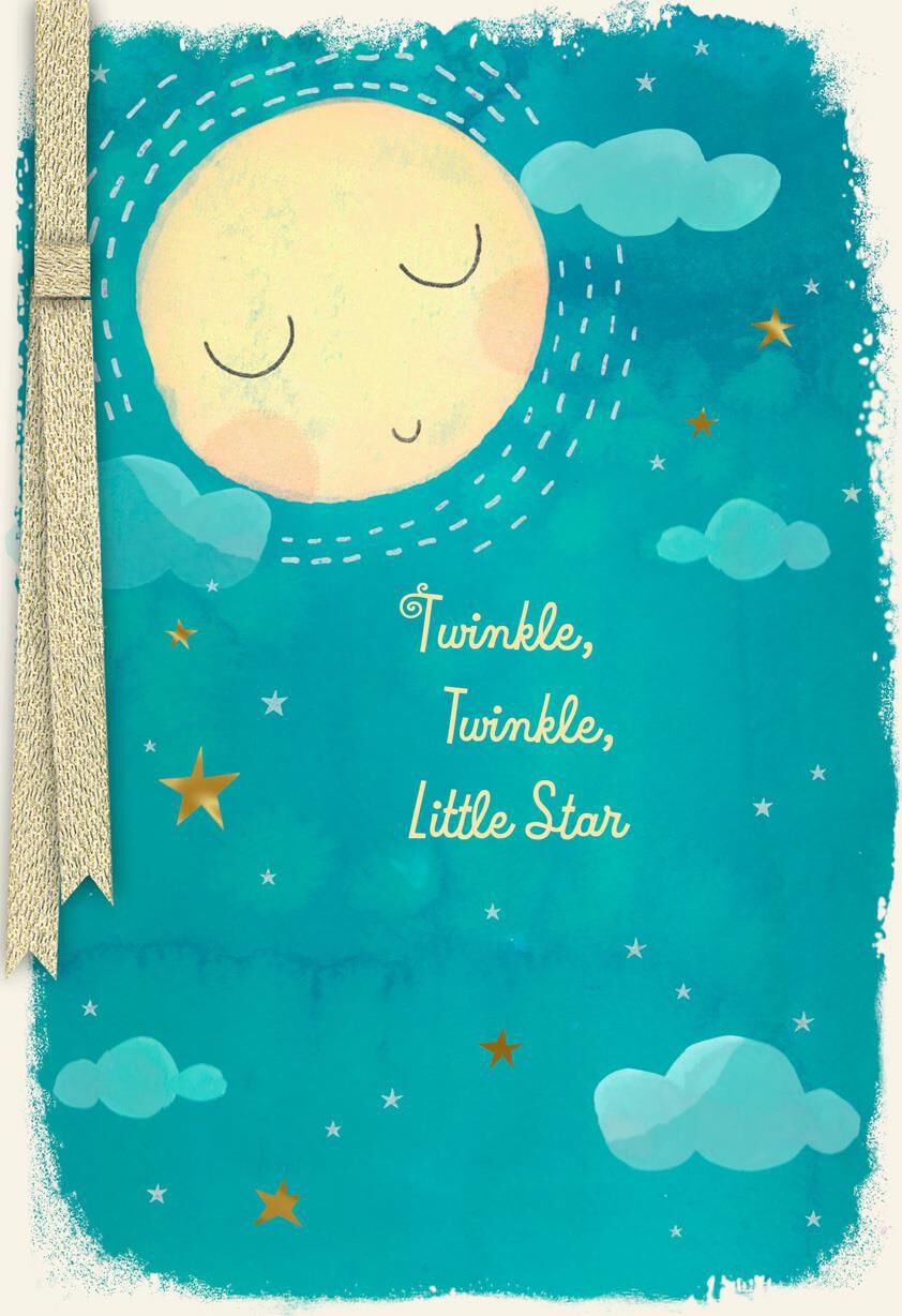 Twinkle, Twinkle, Little Star New Baby Card
