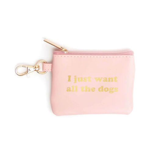 Mary Square All the Dogs Pink Pet Waste Bag Holder, 