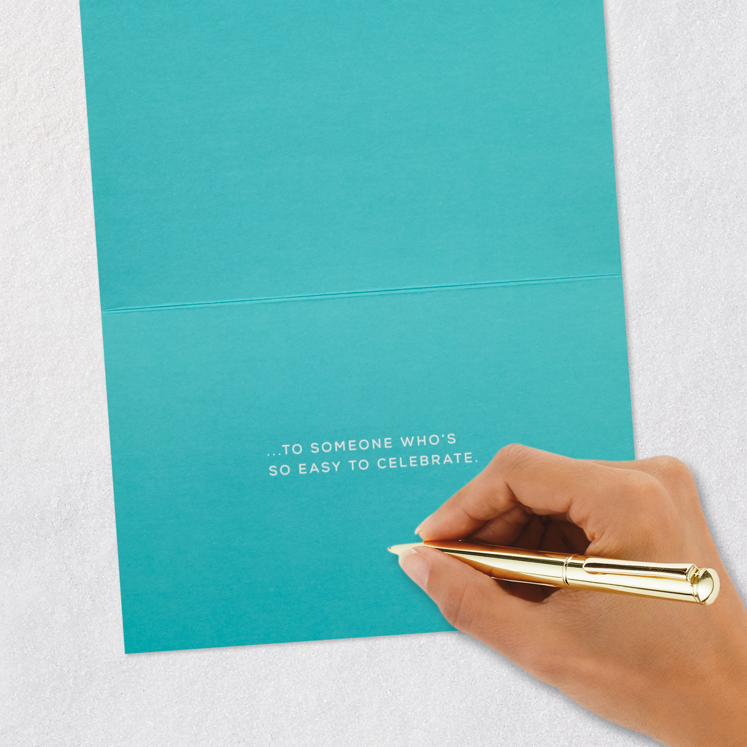 Silver Foil and Blue Confetti Birthday Card Signing card image number 6