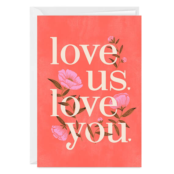 Love Us, Love You Folded Love Photo Card
