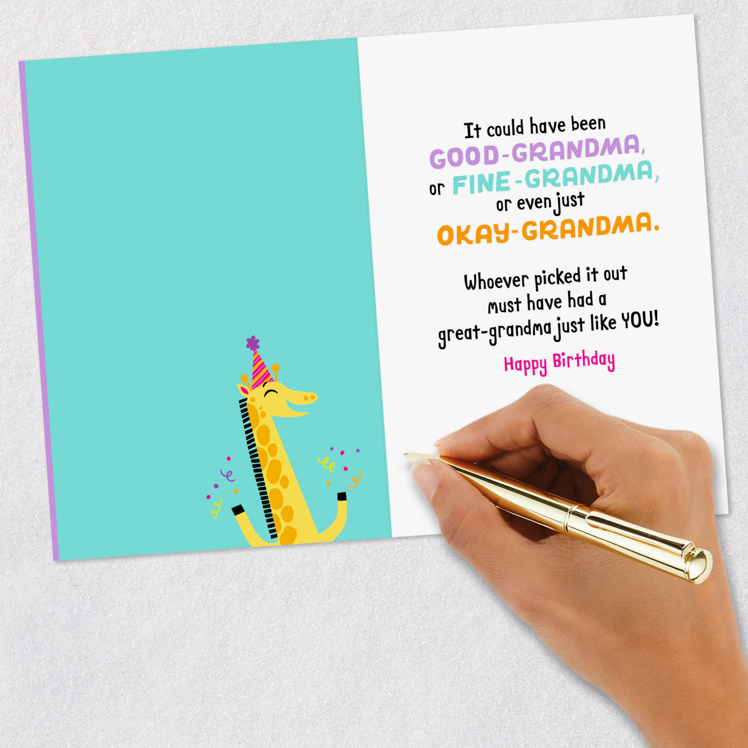 Your Name Says It All Birthday Card for Great-Grandma, , large image number 6