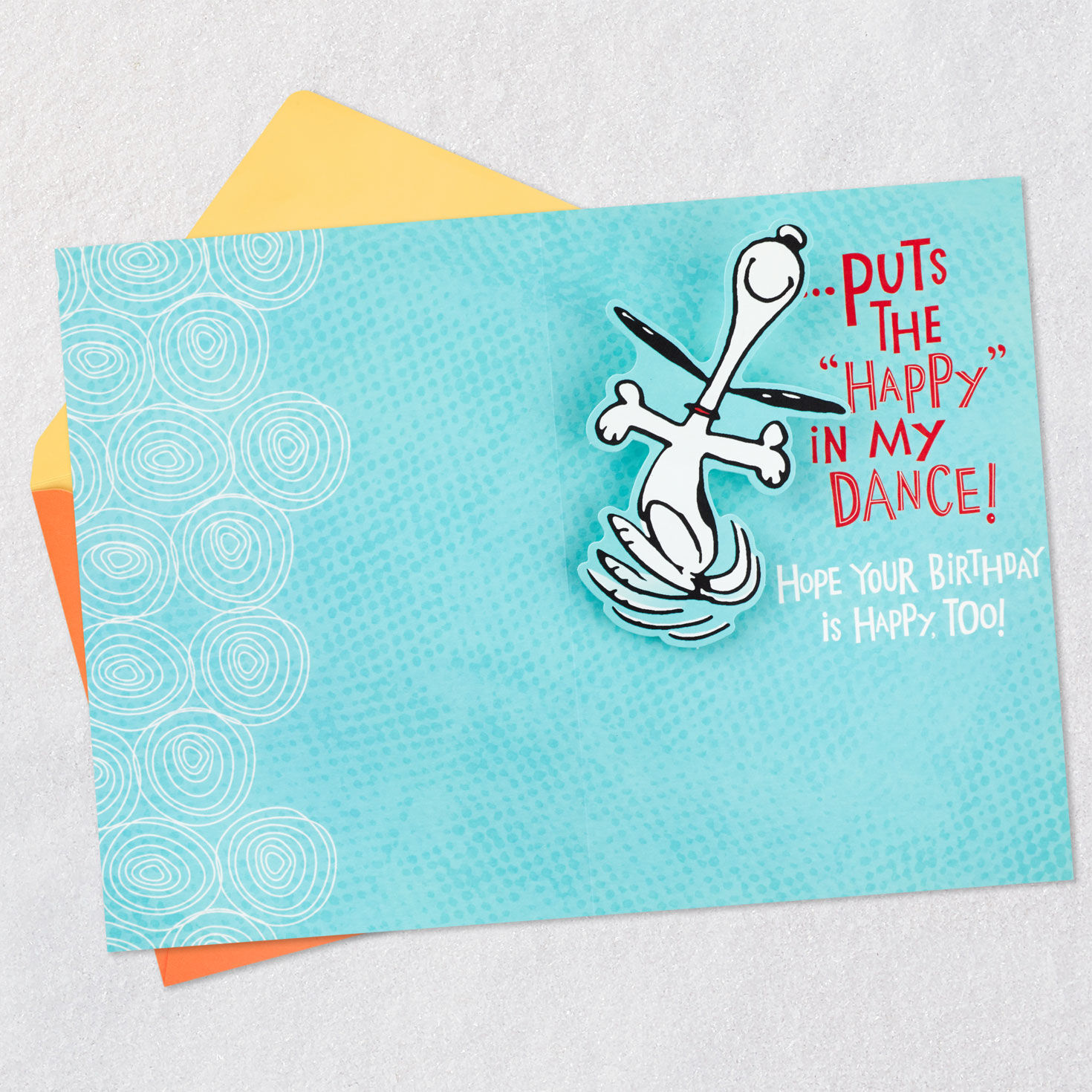 Snoopy Happy Dance Pop-Up Birthday Card Card Front image number 2