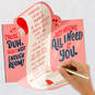 All I Need Is You Funny Pop-Up Valentine's Day Card for Husband, , large image number 7