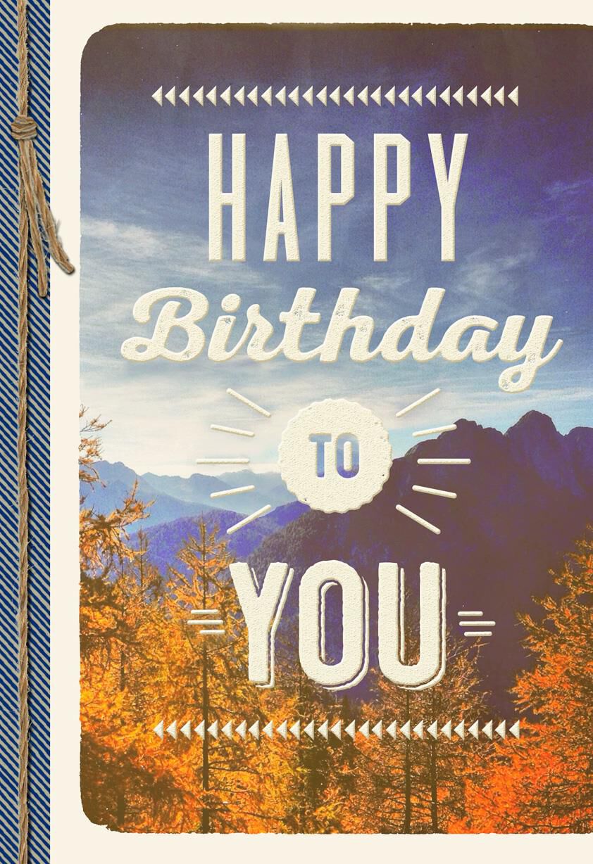 Mountain Scene Blank Birthday Card - Greeting Cards - Hallmark