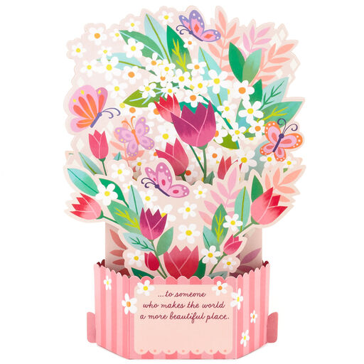 Butterfly Bouquet Musical 3D Pop-Up Birthday Card With Motion, 