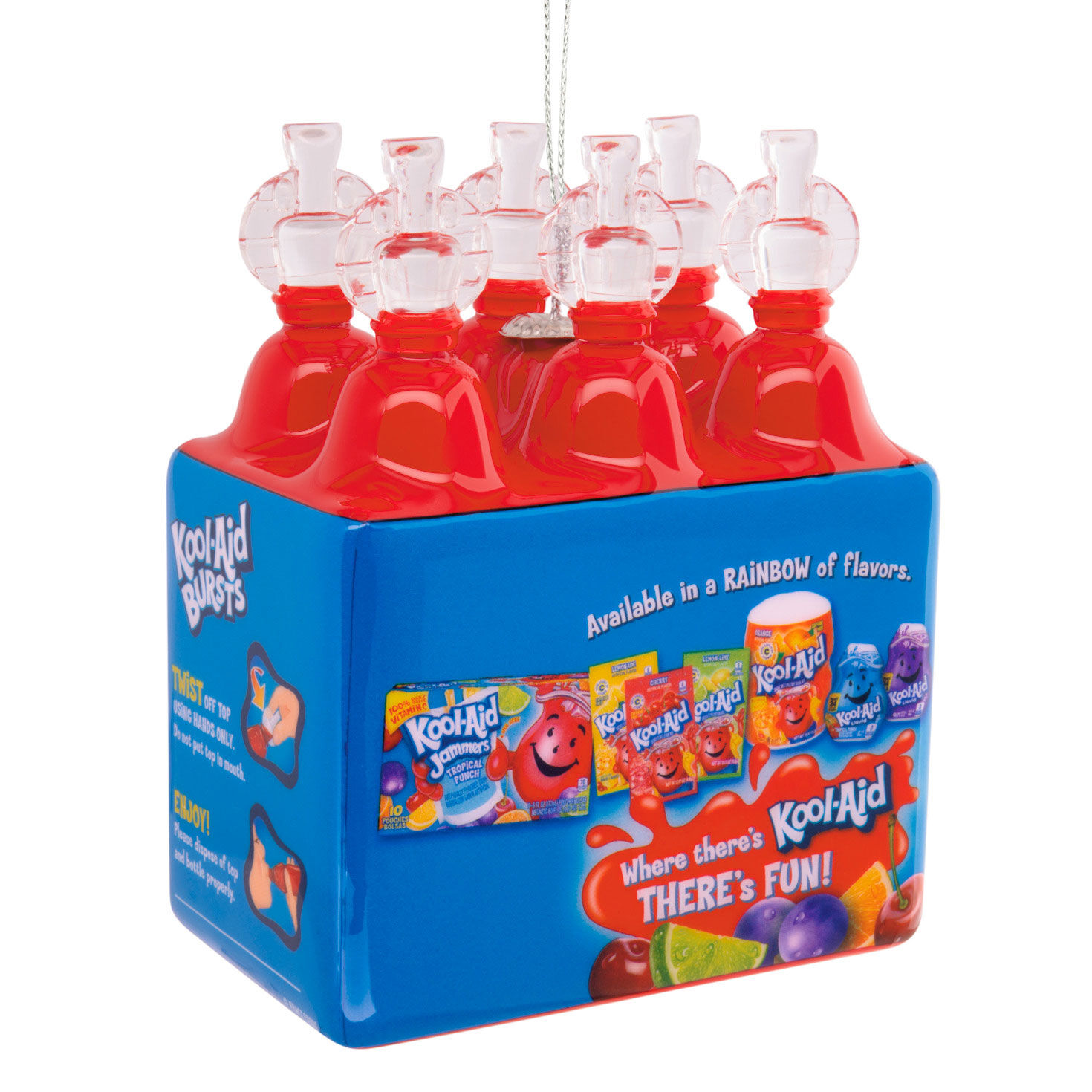 Red Kool-Aid Drink Bottles Christmas Ornament Back image number 6