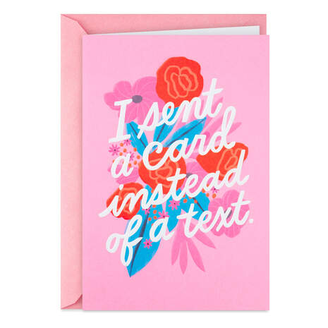 I Sent a Card Funny Valentine's Day Card, , large