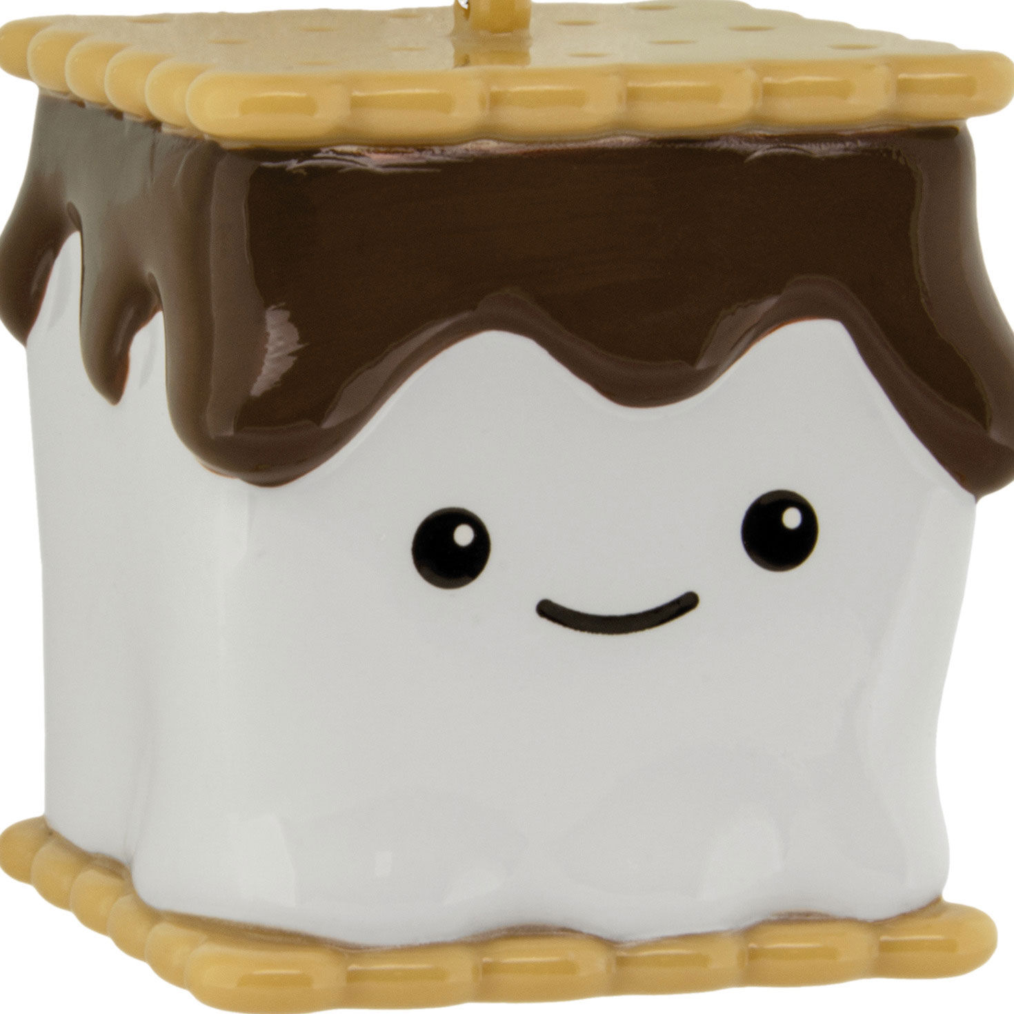 Smiling S'more Christmas Ornament closeup view image number 5