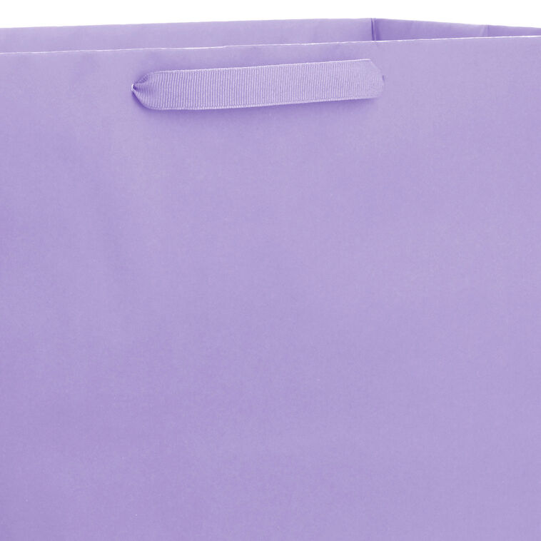 Solid Light Purple Extra-Deep Gift Bag handle detail image number 4