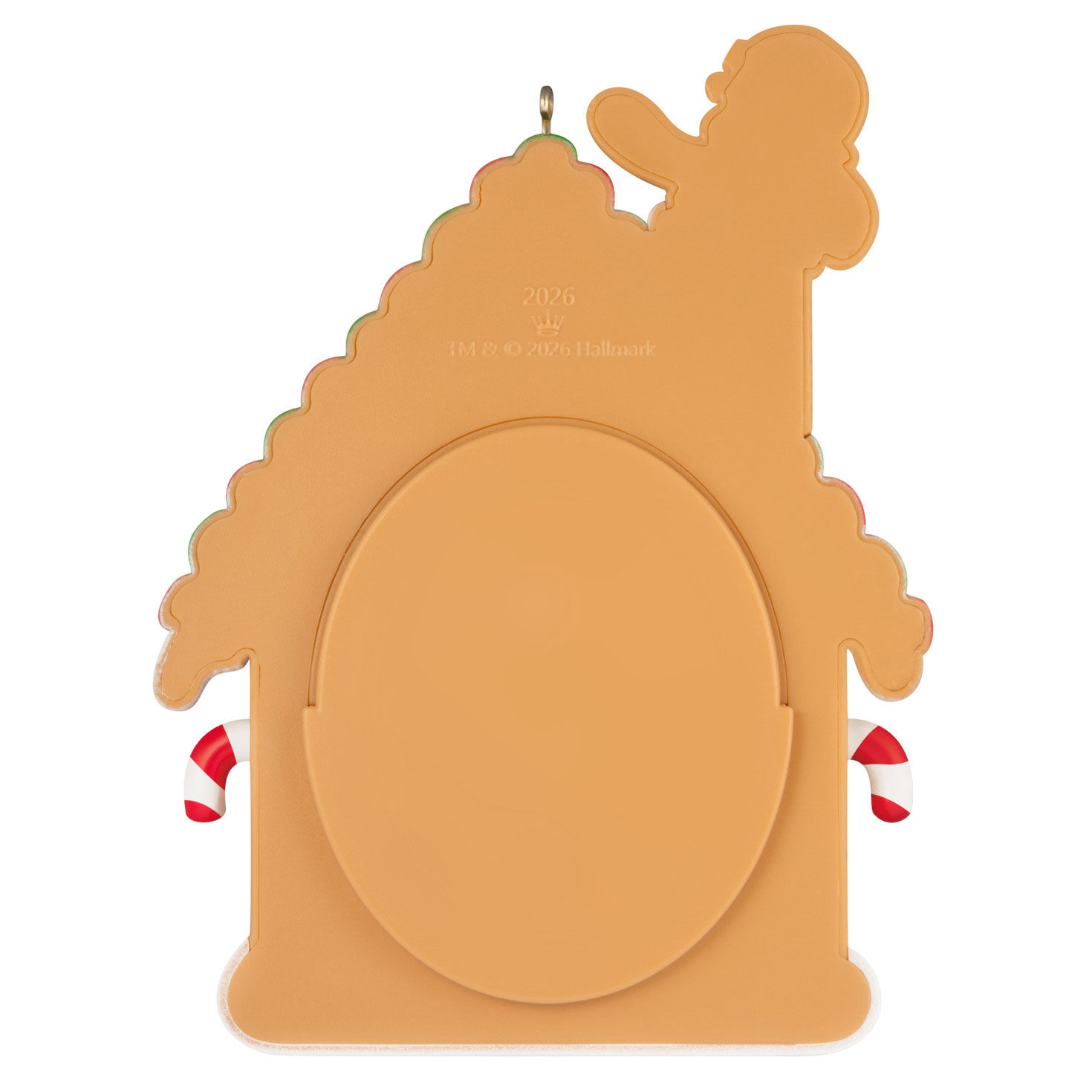 Grandkids Gingerbread House Photo Frame Ornament Back image number 6