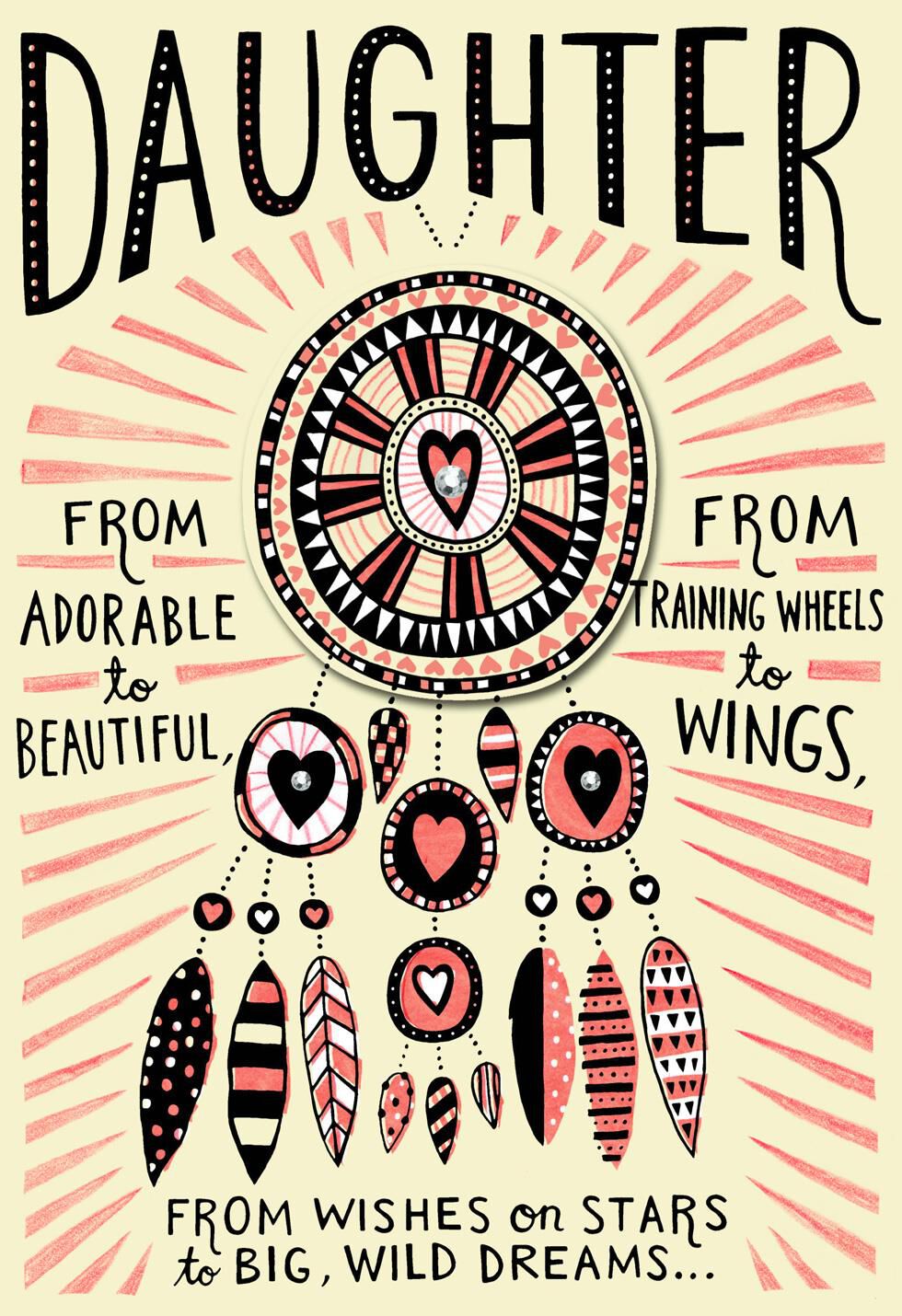 Dream Catcher Valentine's Day Card for Daughter
