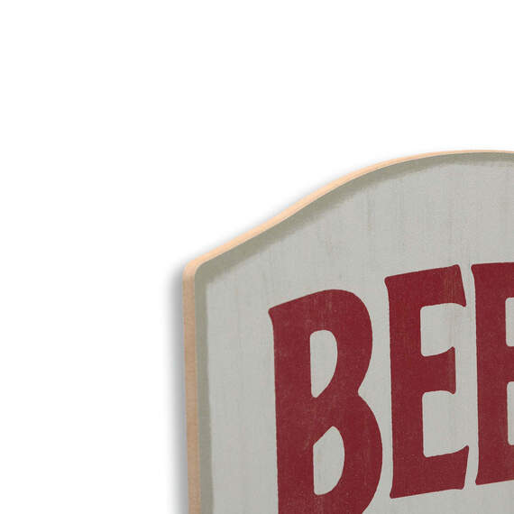 Open Road Garage Beer Tastes Better Wood Quote Sign, , large image number 3