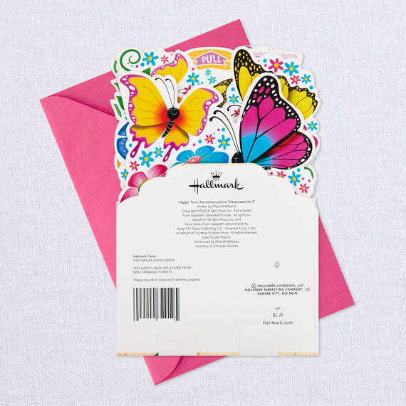 Butterflies and Flowers Musical 3D Pop-Up Mother's Day Card for Mom, , large image number 9