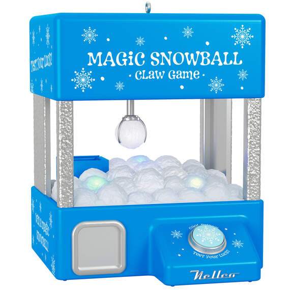 Magic Snowball Claw Game Musical Ornament With Light and Motion, , large image number 1