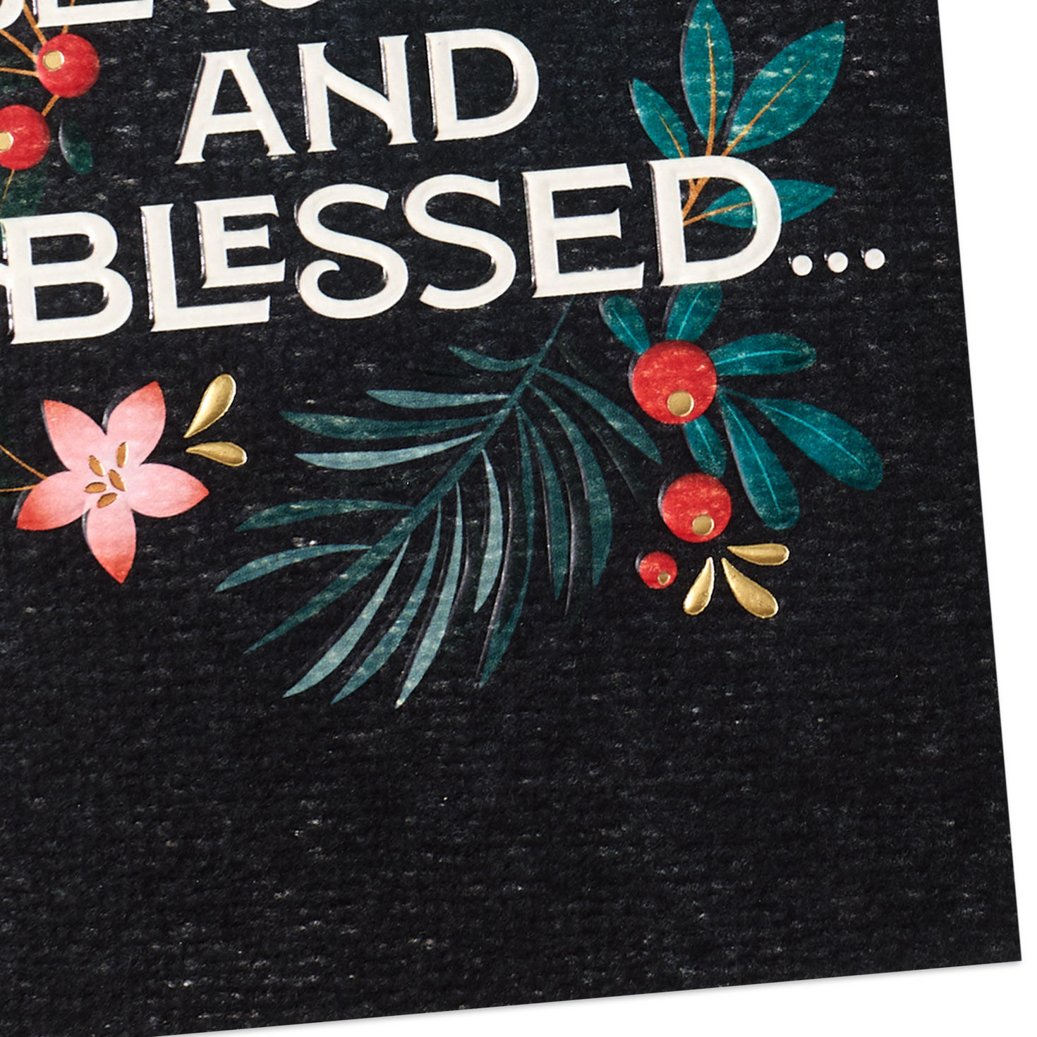 Modern Holly and Ivy Gift Card Holder Christmas Card Card Front Detail image number 6