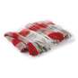 Soft Throw Blanket With Holiday Red & Grey Plaid, , large image number 1