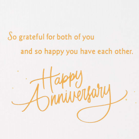 Happy You Have Each Other Anniversary Card for Granddaughter and Spouse, , large image number 3