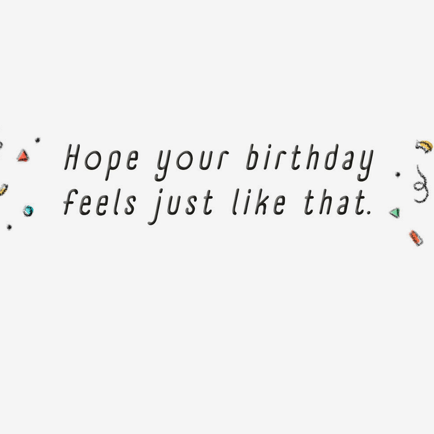 Rainbow Layer Cake Slice on Blue Birthday Card Sentiment image number 2