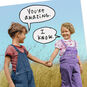 Boy and Girl Holding Hands Funny Anniversary Card Card Front Detail image number 4