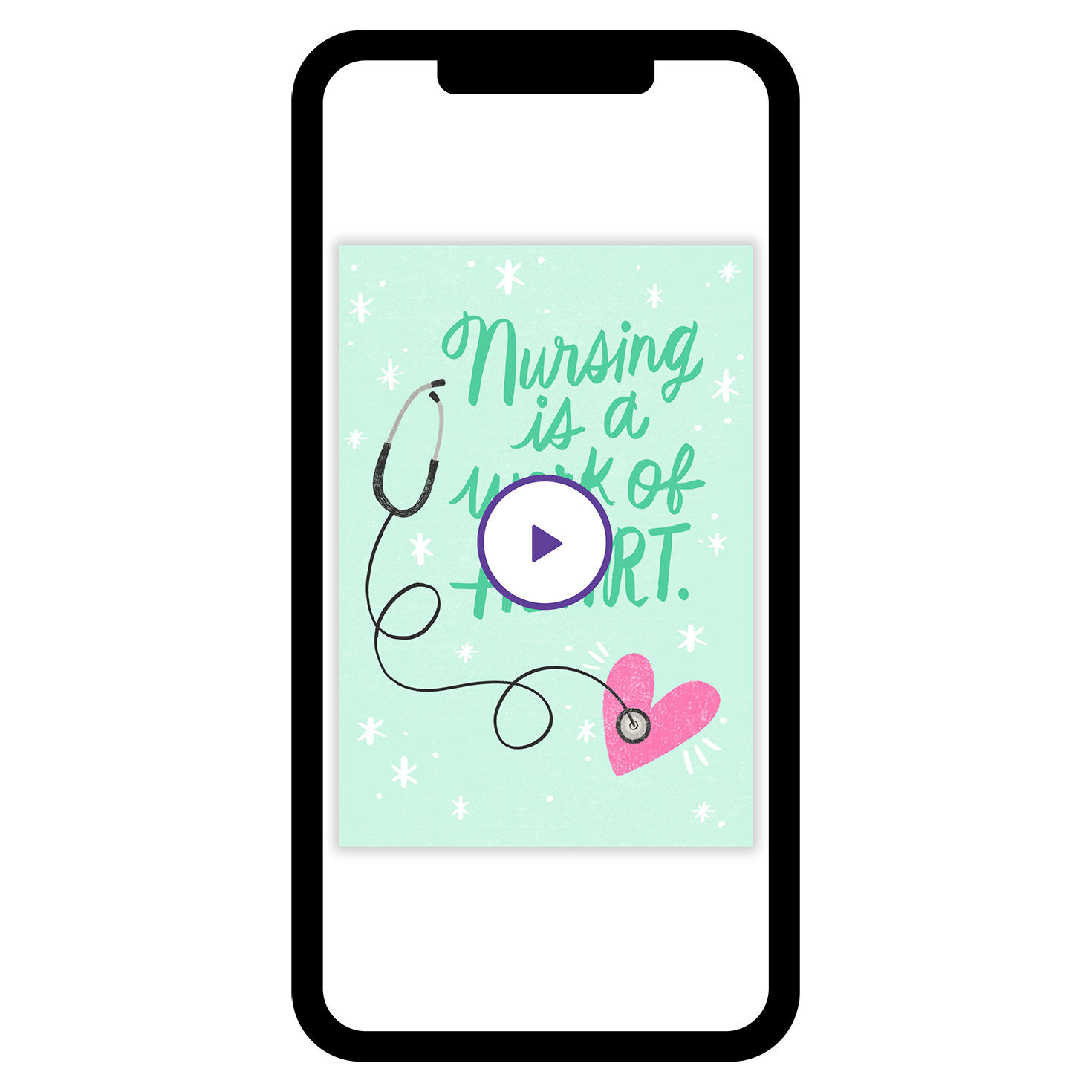 Work of Heart Thank-You eCard for Nurse