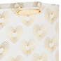 13" Gold Hearts on White Large Gift Bag, , large image number 4