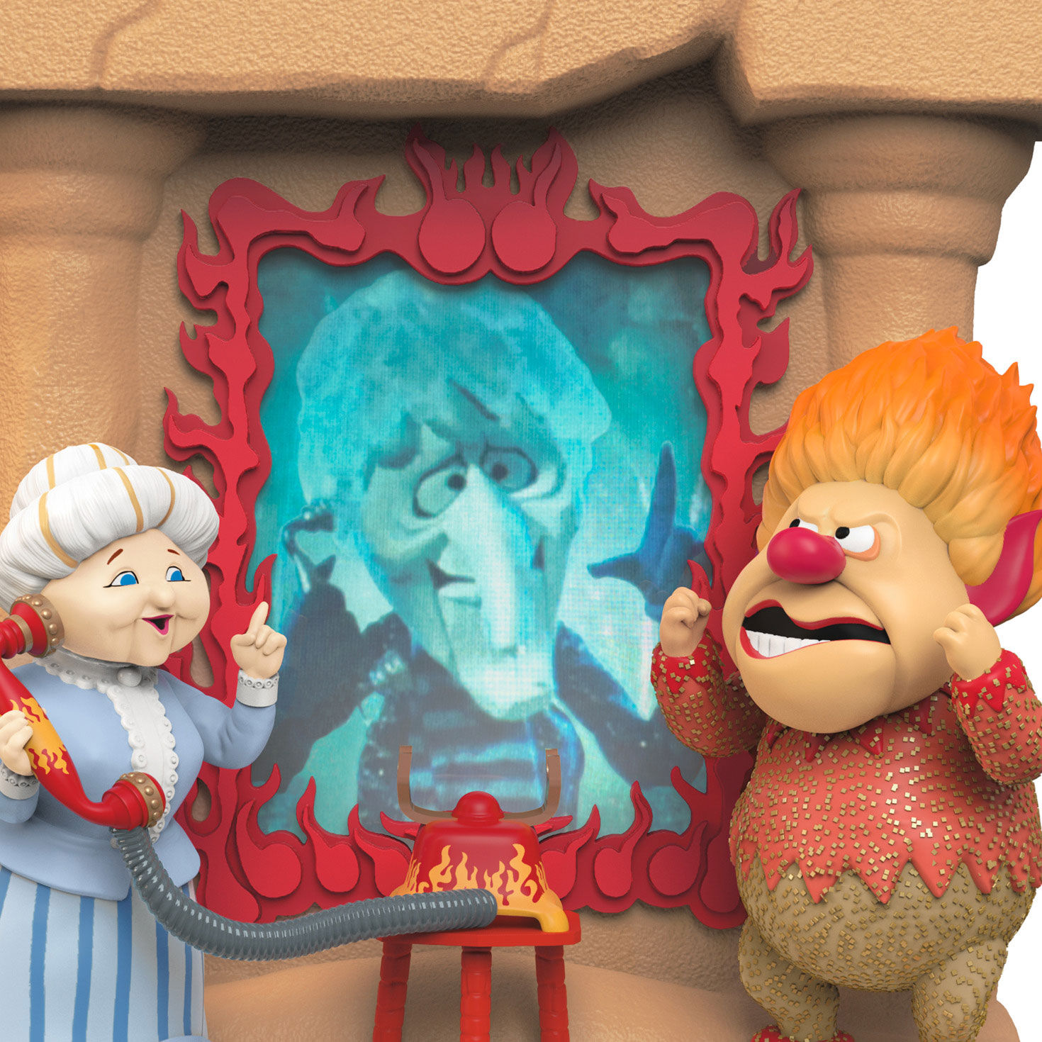 Mrs. Claus Heat Miser Snow Miser Keepsake Ornament upclose view image number 5