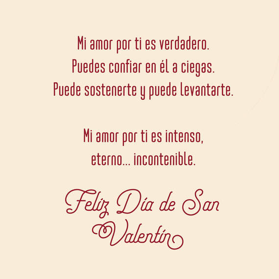 Infinite Love Jumbo Spanish-Language Valentine's Day Card, 19.25", , large image number 2